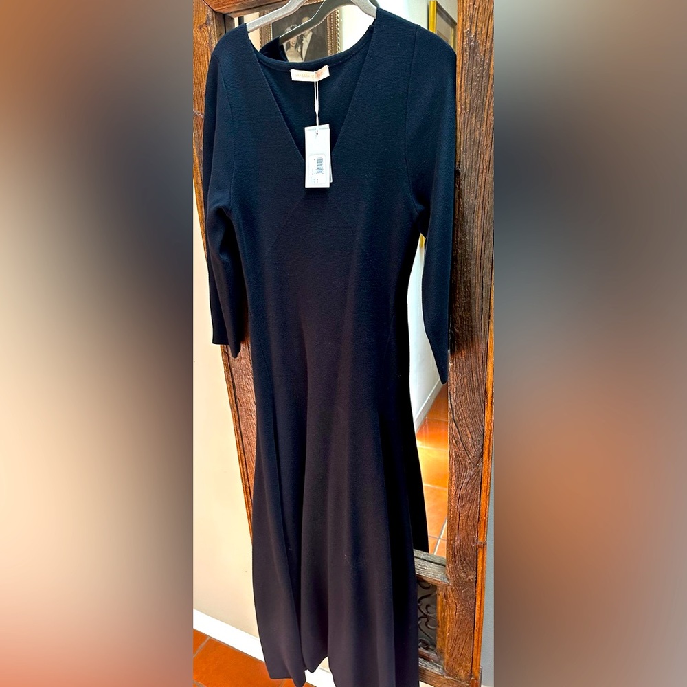 Vanessa Bruno V neck long dress size Medium NWT